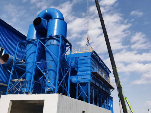 1500馬力廢鋼破碎機(jī)配套布袋除塵器